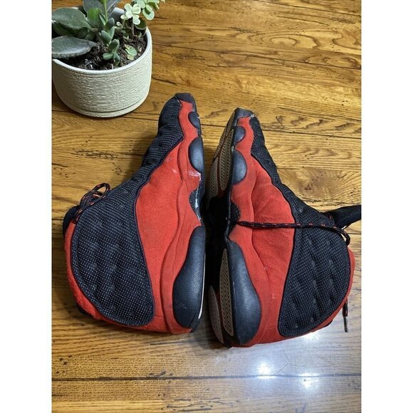 Rare Hard To Find 1997 OG Bred Air Jordan 13 Sz 10.5 Black/Red Vintage Pre-Owned - Picture 10 of 12